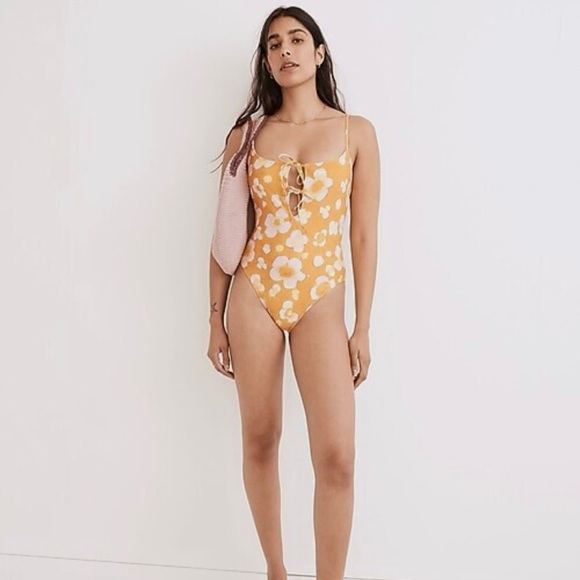 Madewell Other - Madewell Second Wave Tie Front One Piece Swimsuit